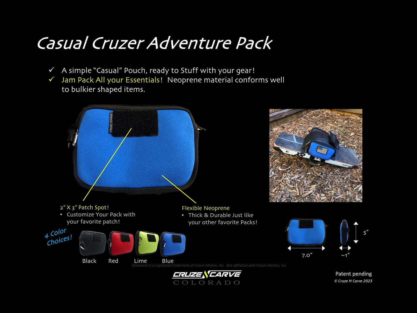 The "Casual Cruzer" Adventure Pack Launch Bundle (Onewheel Gt, Onewheel Pint X/XR/+ Compatible)