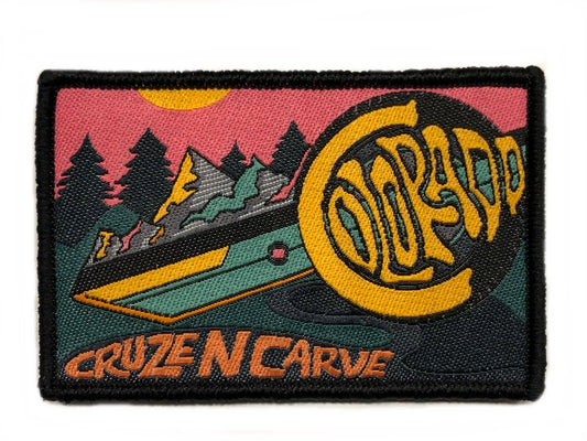 Cruze N Carve Custom Colorado Onewheel Patch Design by Liz Prewitt