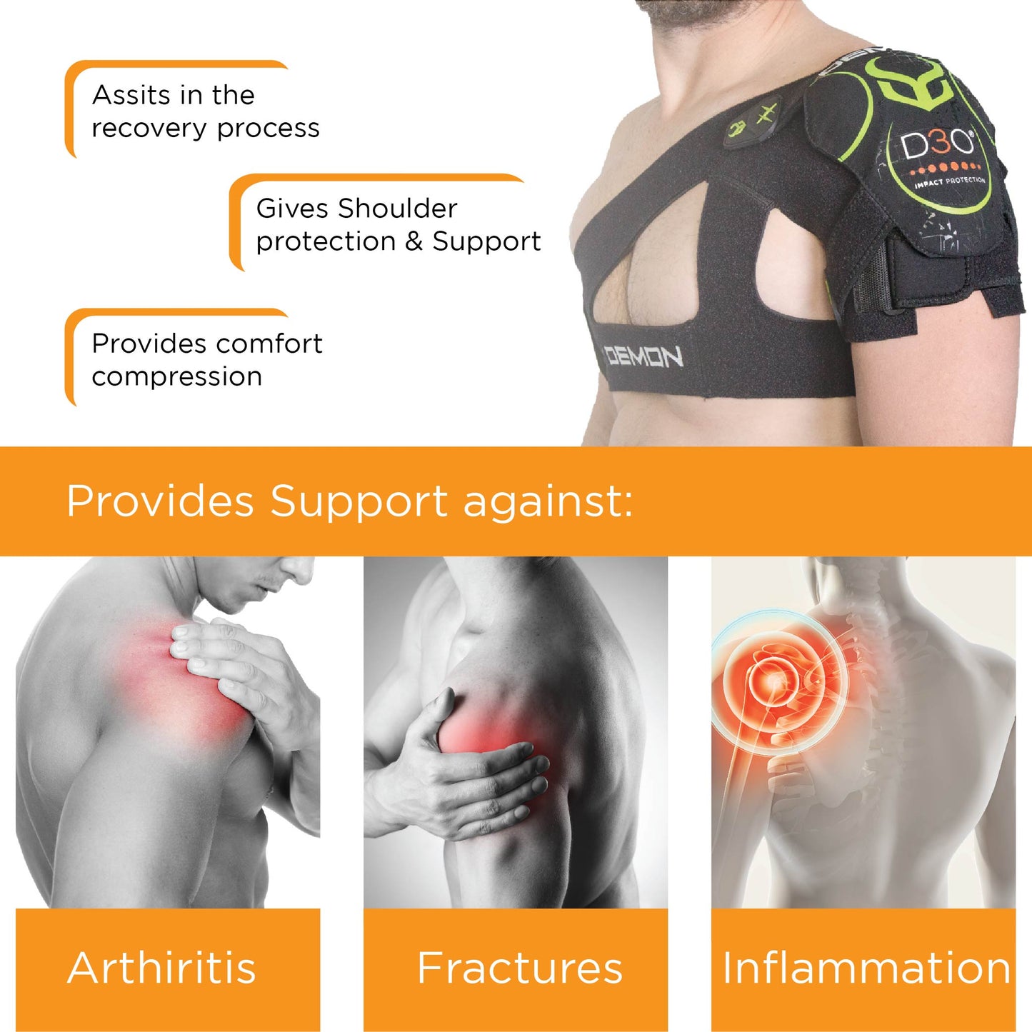 Demon X D3O Shoulder Stability Impact Protector