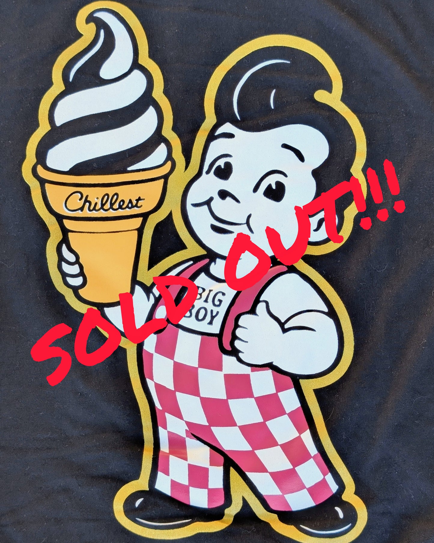 Chillest "Big Boy" throwback T-Shirt (Black)