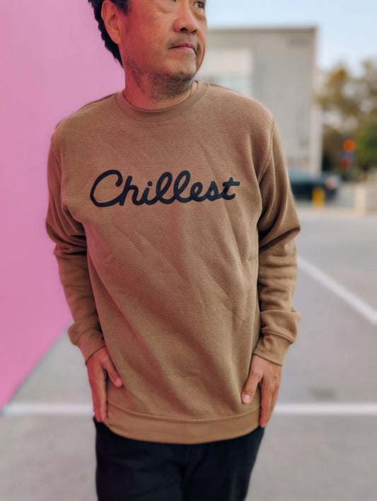 Chillest Fleece Crewneck (Cookie Brown) - Cookies & Cream Collection