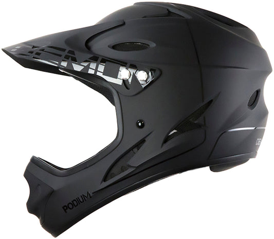 Demon Podium Full Face Bicycle Helmet- Black/Black