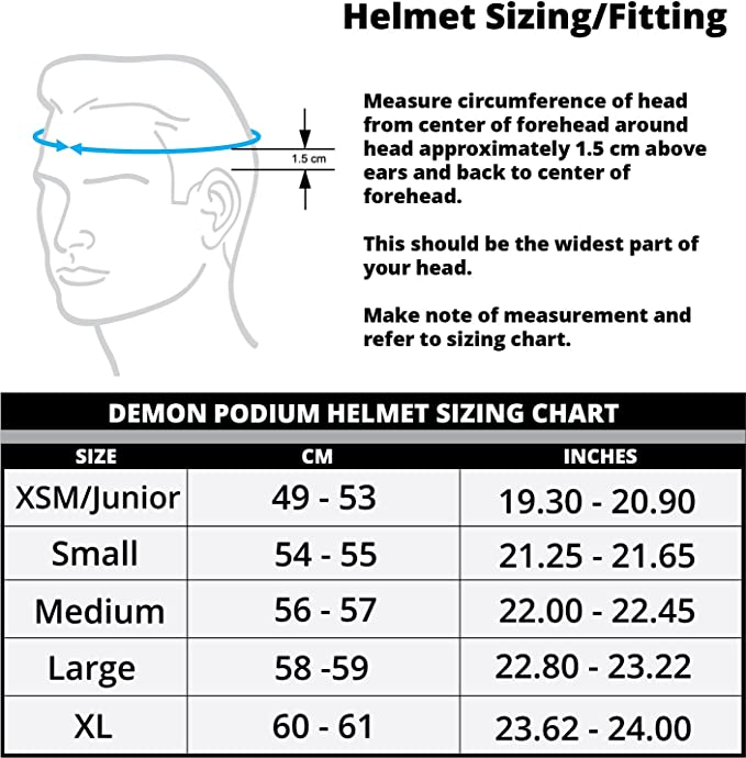 Demon Podium Full Face Bicycle Helmet- Gloss Black/Orange