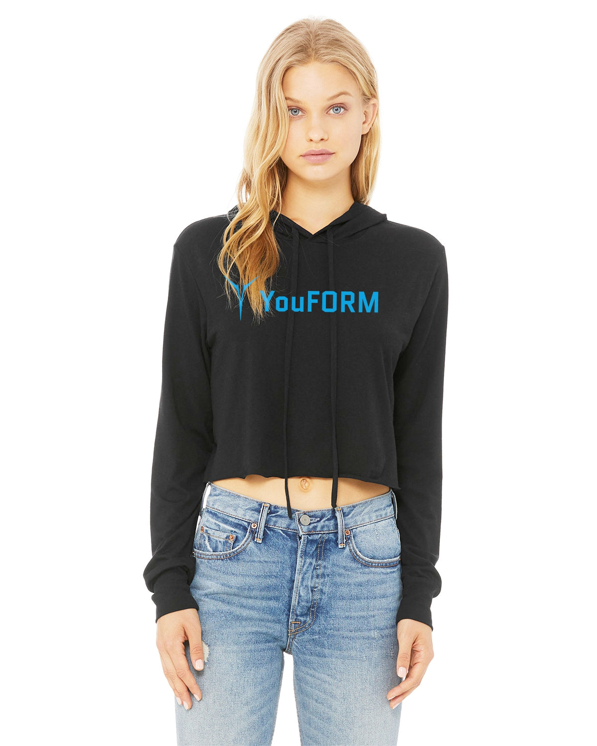 Kay Love x YouFORM Cropped Long Sleeve Hoodie