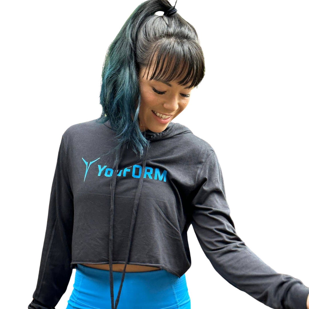 Kay Love x YouFORM Cropped Long Sleeve Hoodie